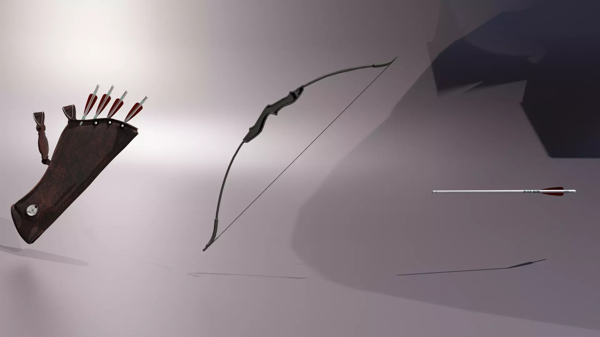 Bow 1212 Low-poly 3D model_0