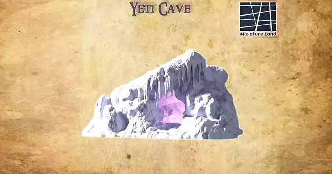 Yeti Cave Tabletop Terrain 28 MM