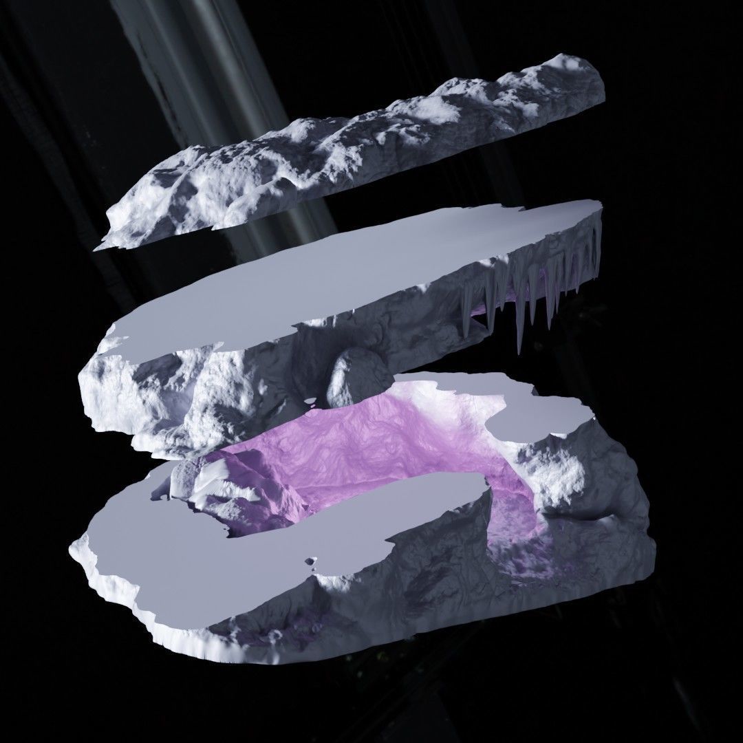 Yeti Cave Tabletop Terrain 28 MM 3D print model_4