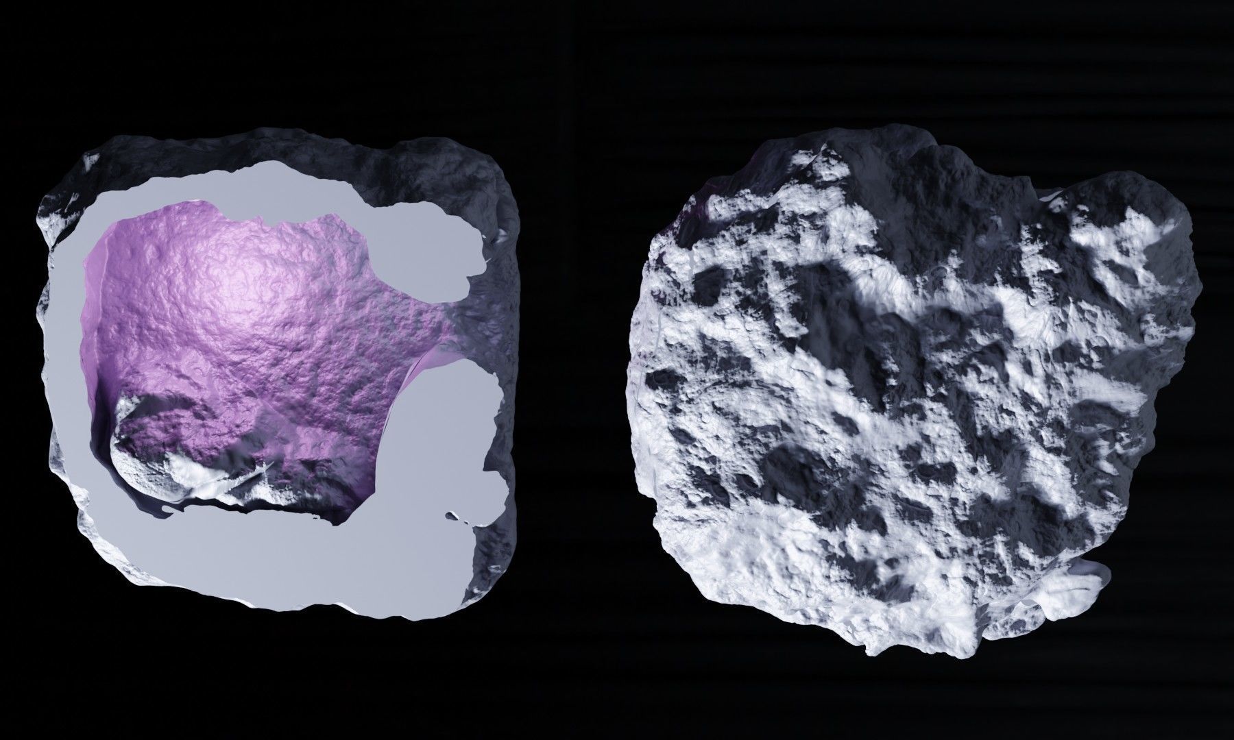 Yeti Cave Tabletop Terrain 28 MM 3D print model_5