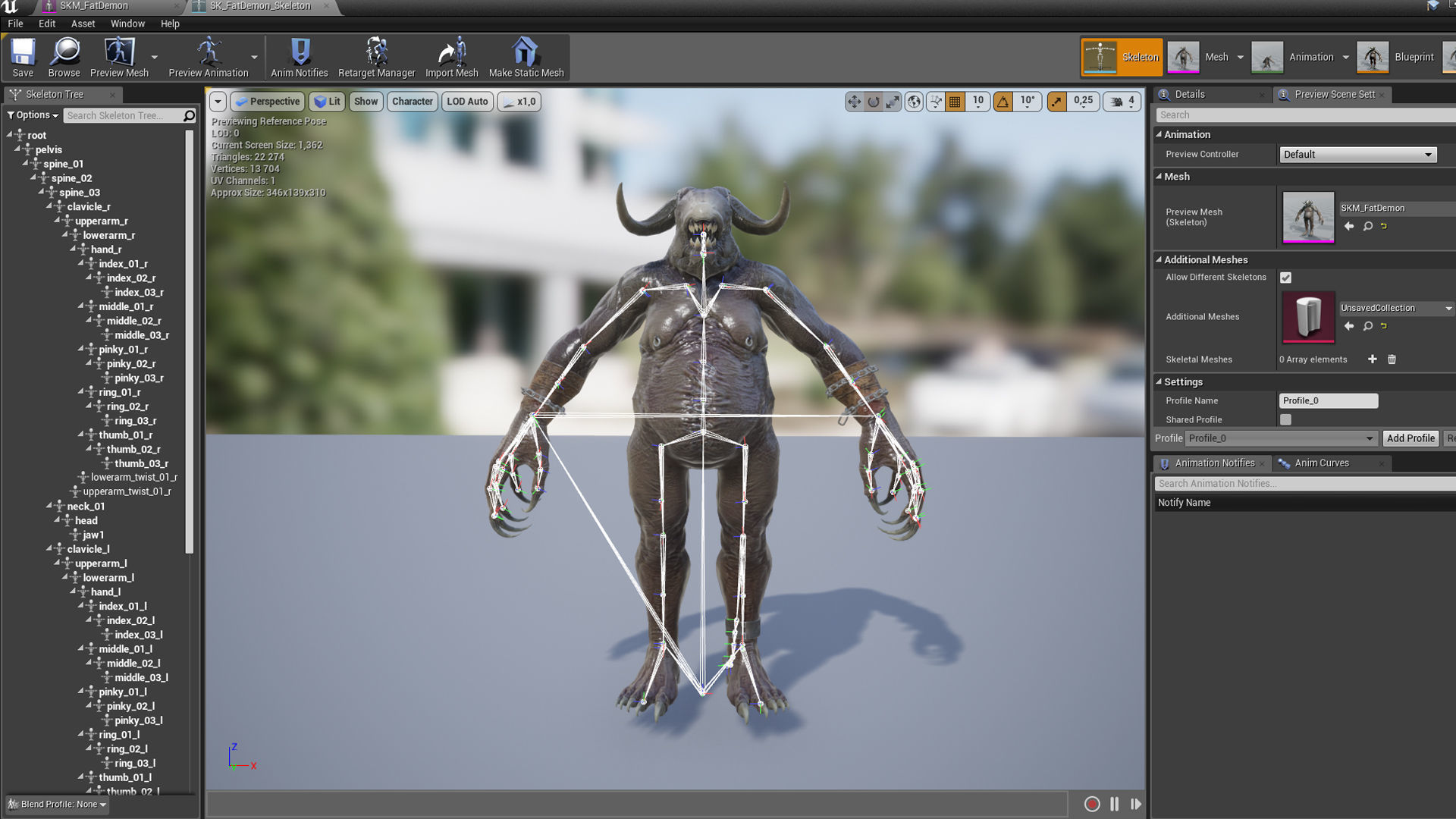 Fat Demon Low-poly 3D model_25
