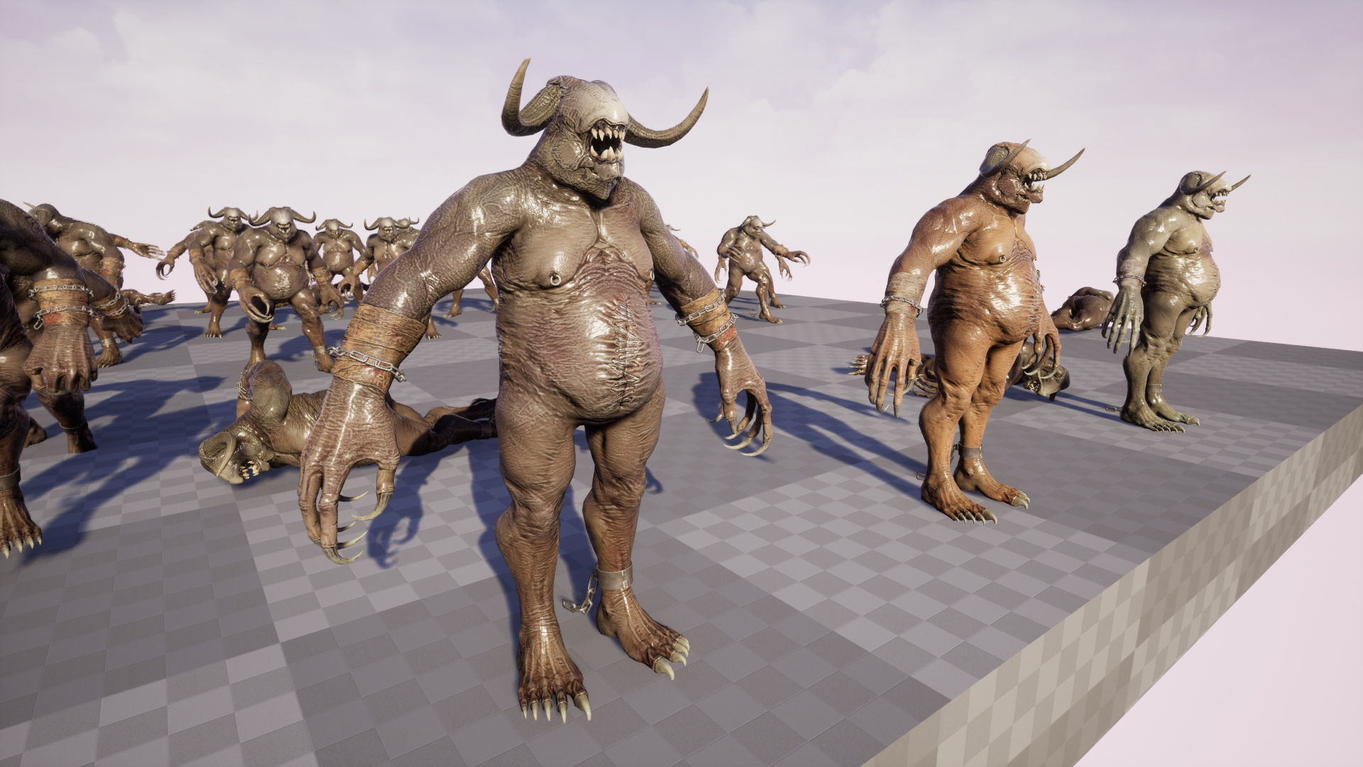 Fat Demon Low-poly 3D model_32