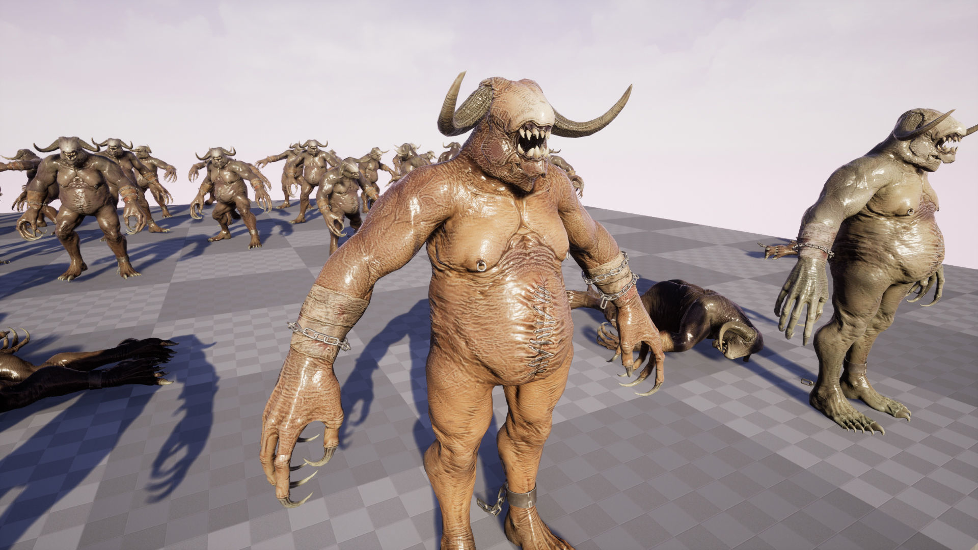 Fat Demon Low-poly 3D model_27