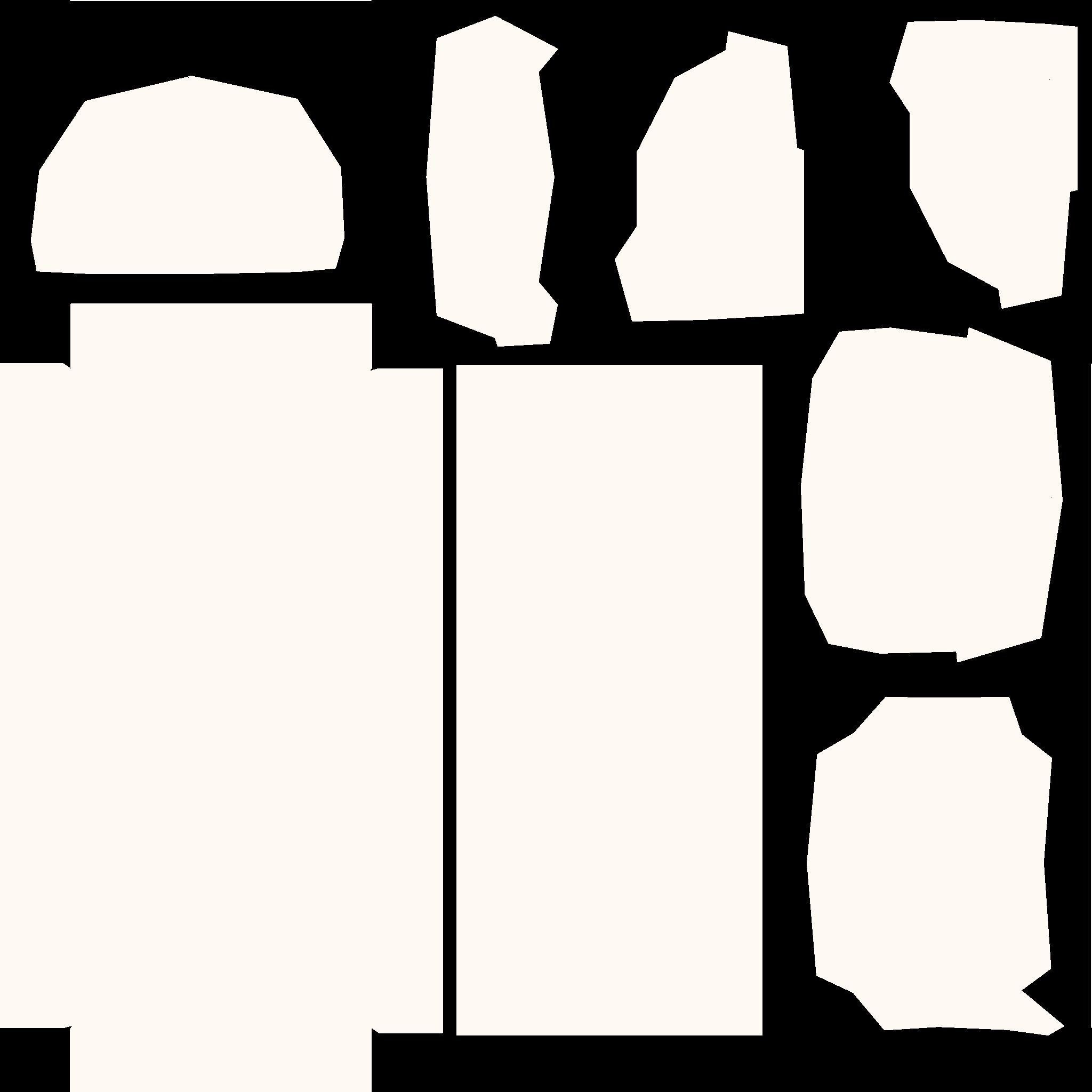 Bed Low-Poly wooden Low-poly 3D model_10