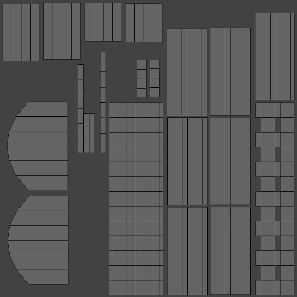Bed Low-Poly wooden Low-poly 3D model_9