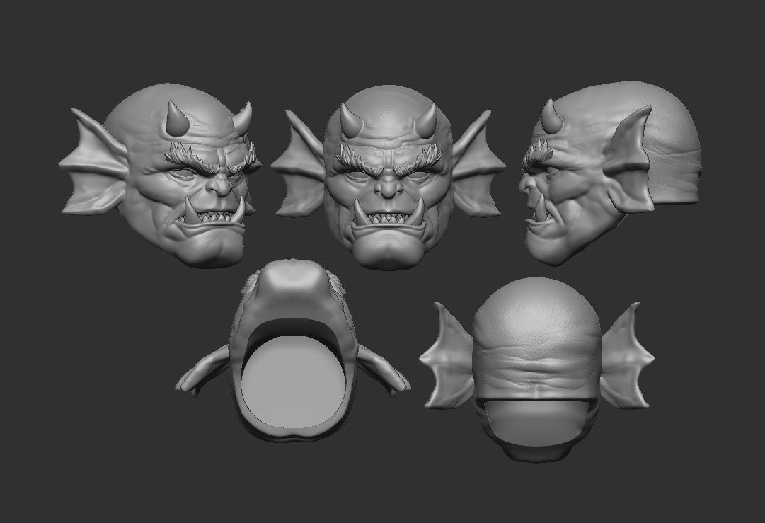 Etrigan - Headsculpt for Action figures 3D print model 3D print model_6