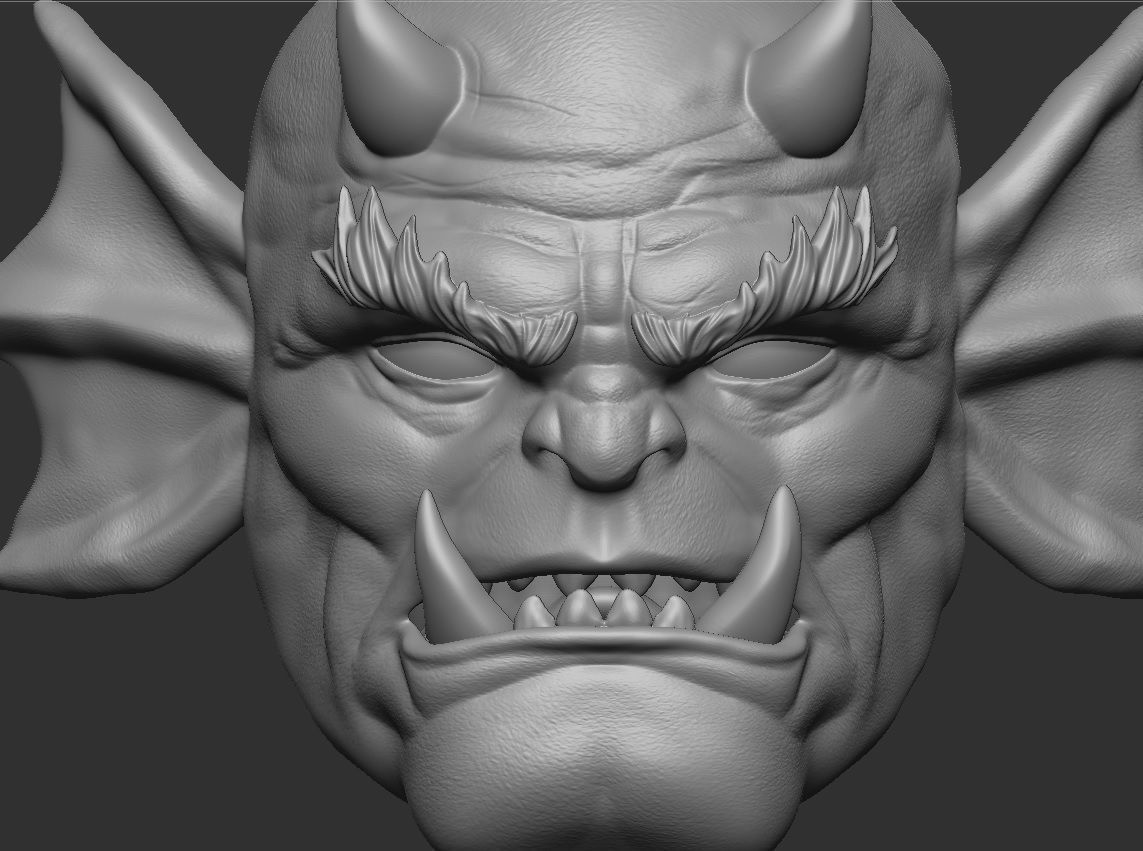 Etrigan - Headsculpt for Action figures 3D print model 3D print model_10