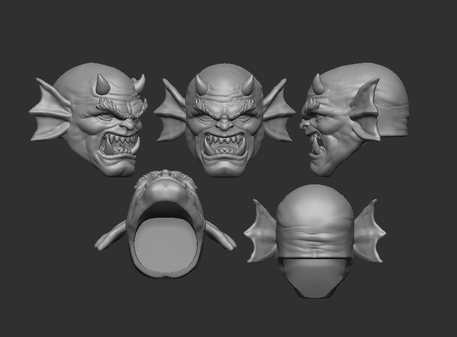 Etrigan - Headsculpt for Action figures 3D print model 3D print model_5