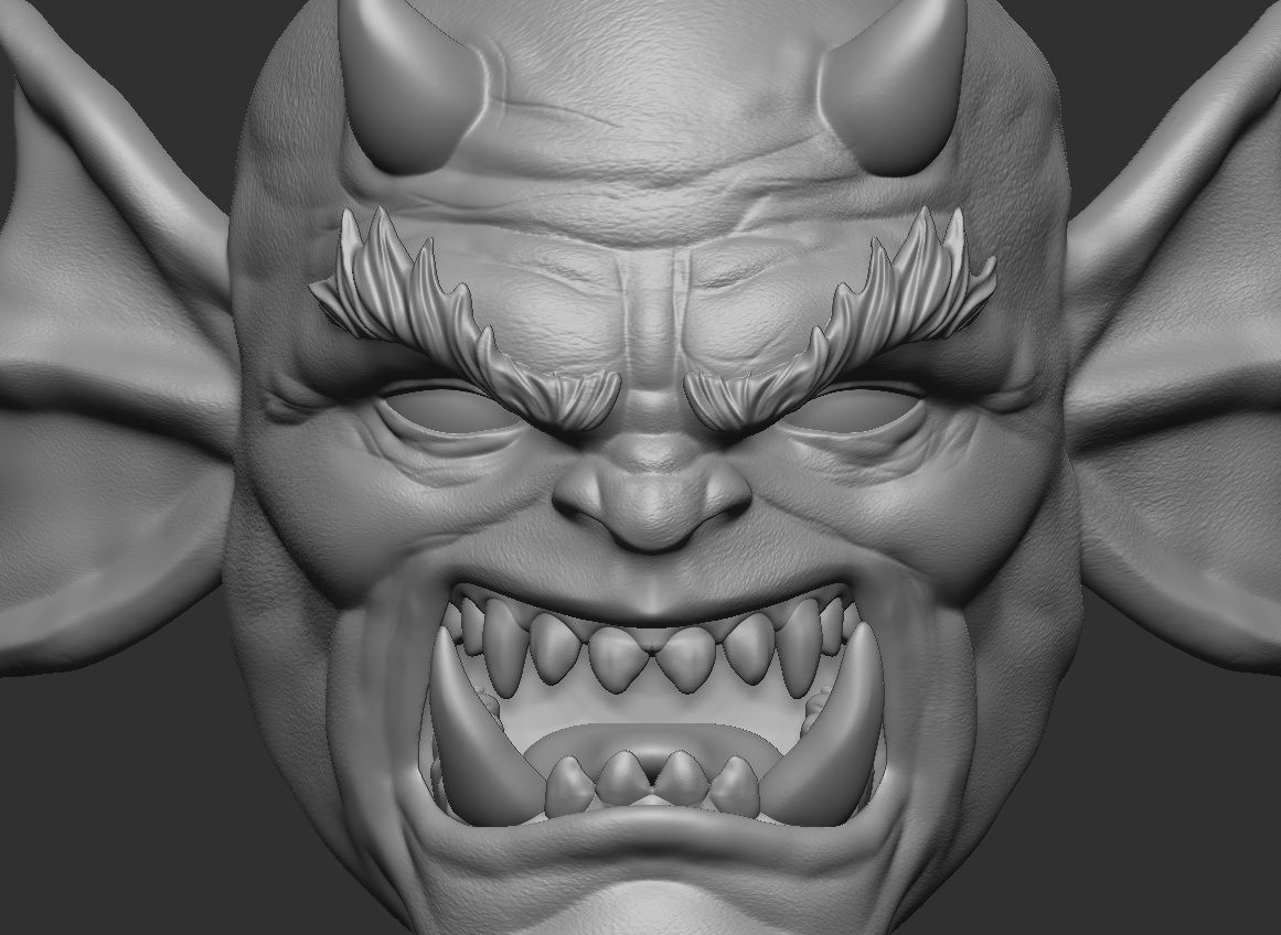 Etrigan - Headsculpt for Action figures 3D print model 3D print model_11