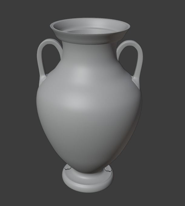 Greek Jar Low-poly Low-poly 3D model_5