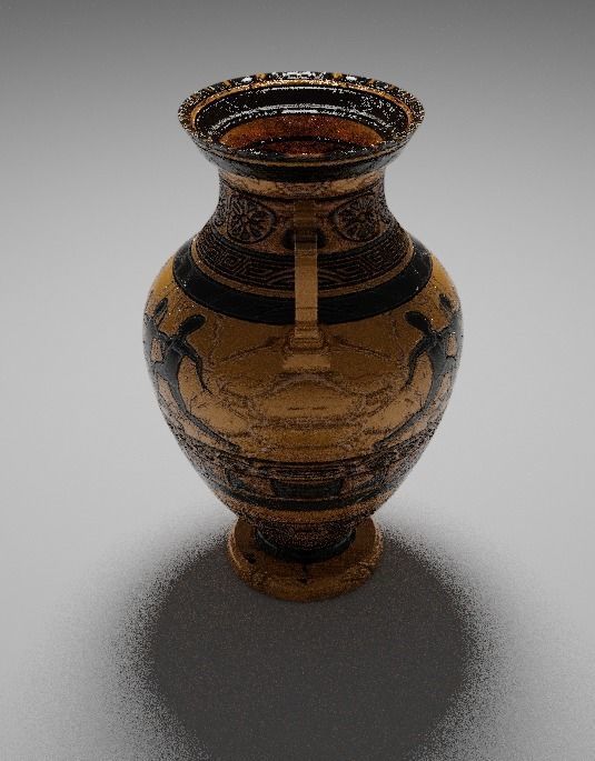 Greek Jar Low-poly Low-poly 3D model_9