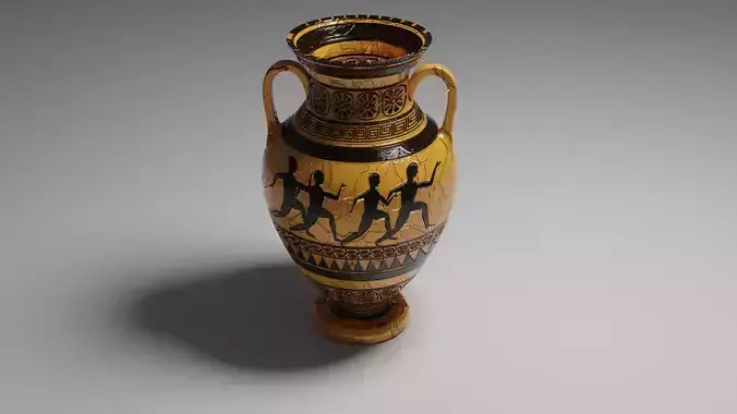 Greek Jar Low-poly