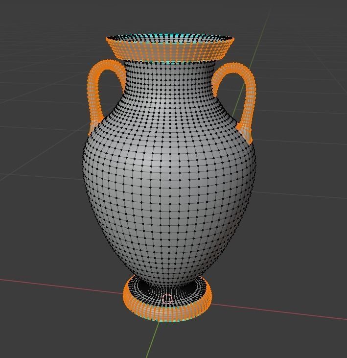 Greek Jar Low-poly Low-poly 3D model_7