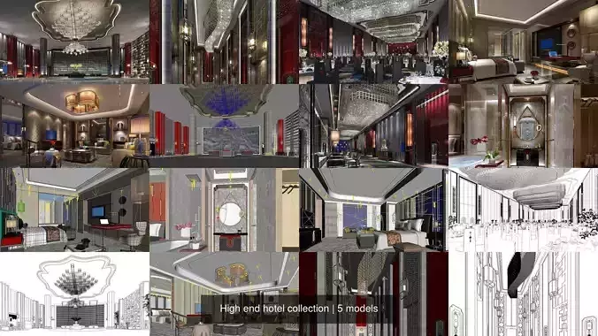 High end hotel collection