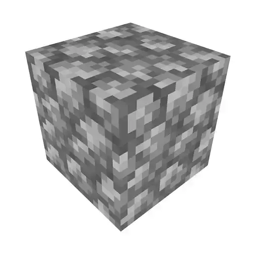 MINECRAFT COBBLESTONE BLOCK  Low-poly 3D model