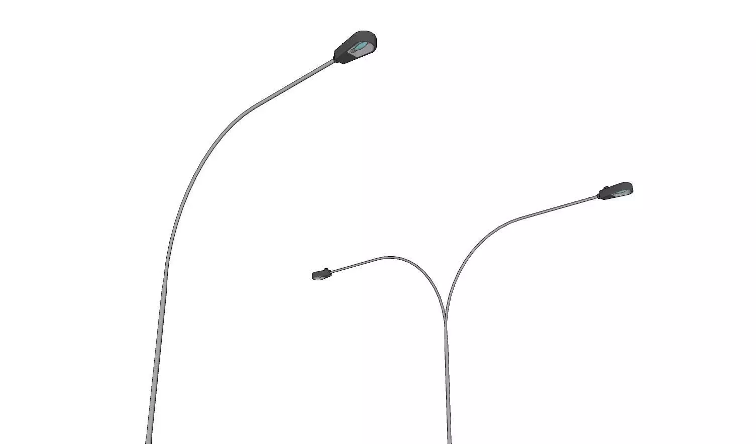 Lamp Post - Light Pole - Light Post - Street Light - Group 01 3D model_0