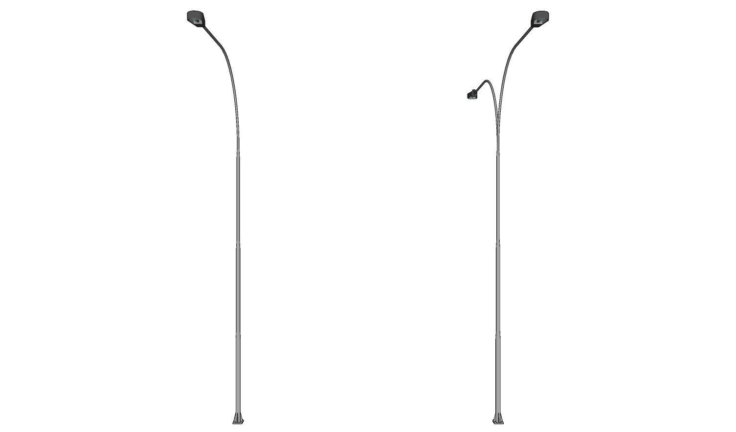 Lamp Post - Light Pole - Light Post - Street Light - Group 01 3D model_3