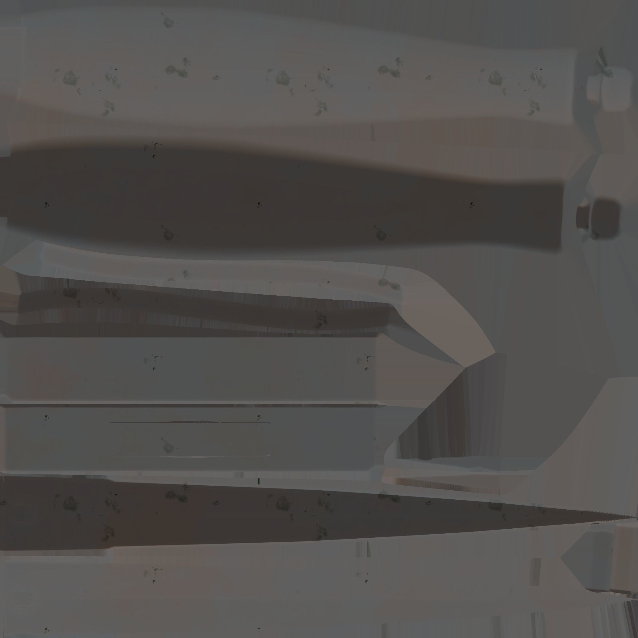 Fighting Knife Low-poly 3D model_9