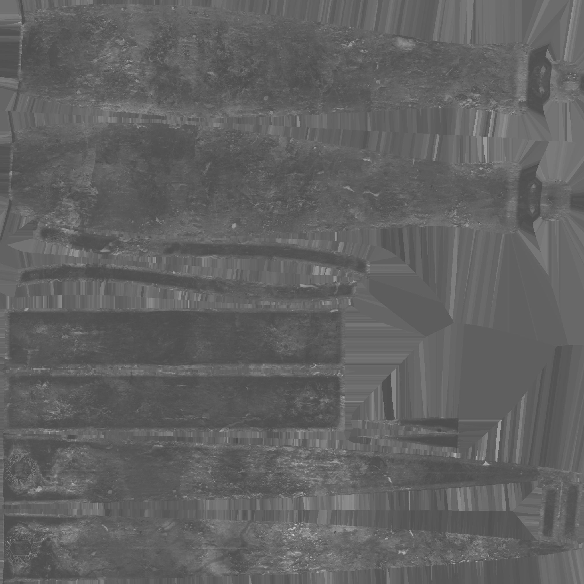 Fighting Knife Low-poly 3D model_8