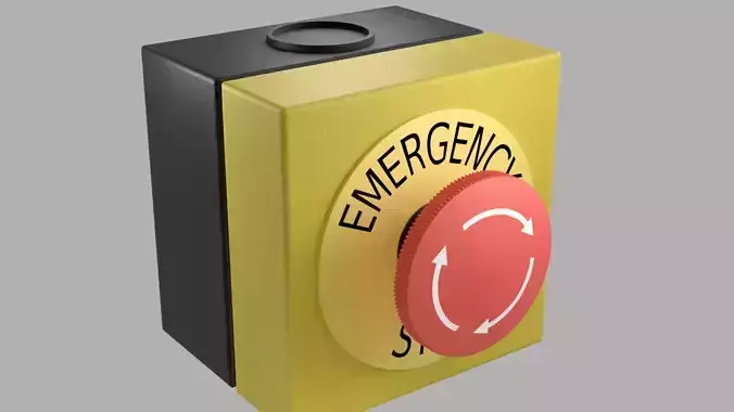 emergency stop 3D model