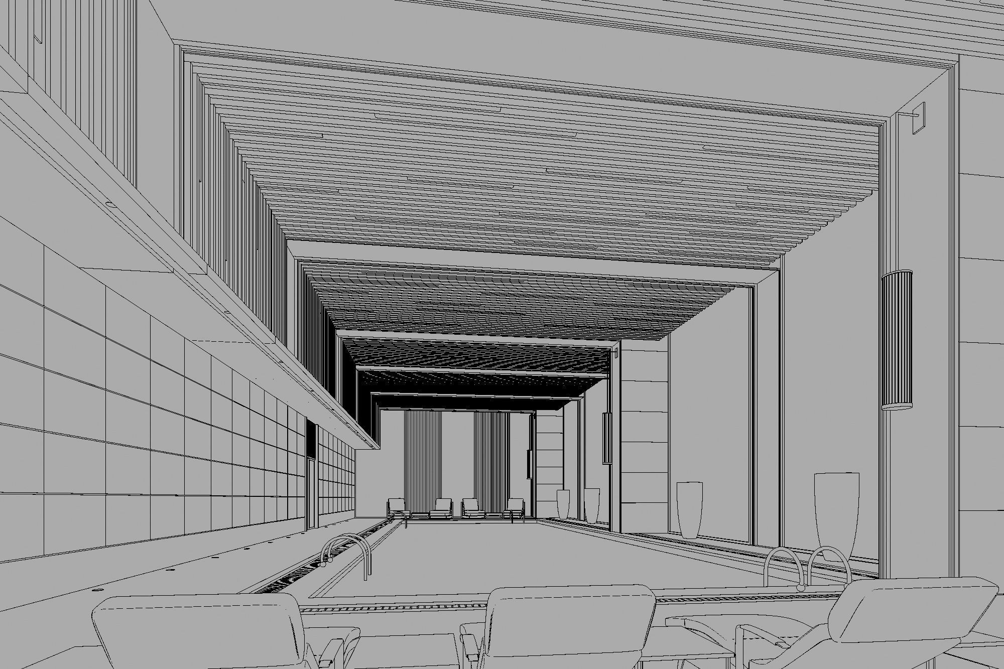 swimming pool  3D model_3