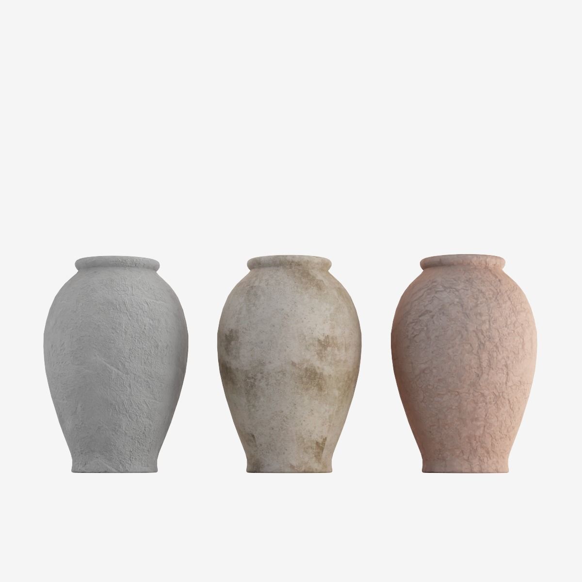 Decorative Vase Low-poly 3D model_9