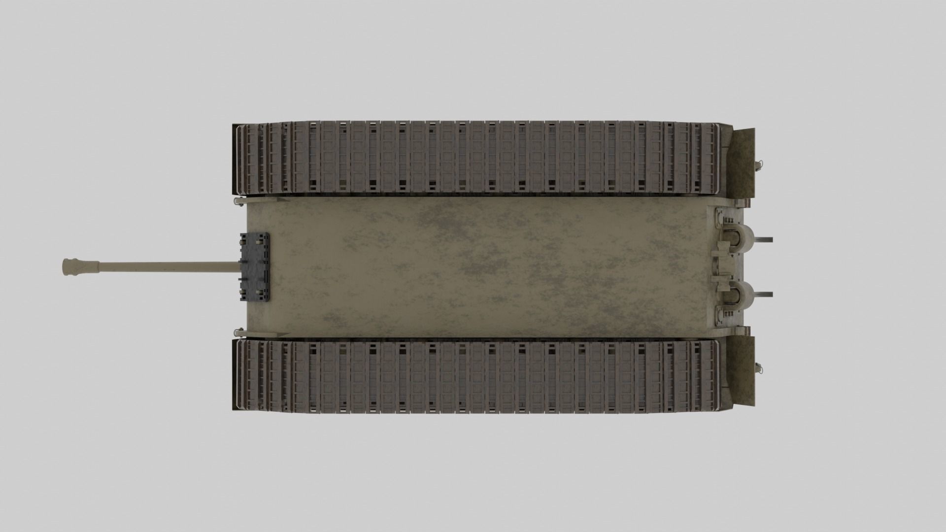 WW2 King Tiger II - 3D Model Low-Poly Low-poly 3D model_7