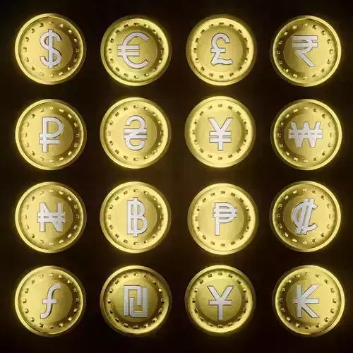 Currency Coins 3D model