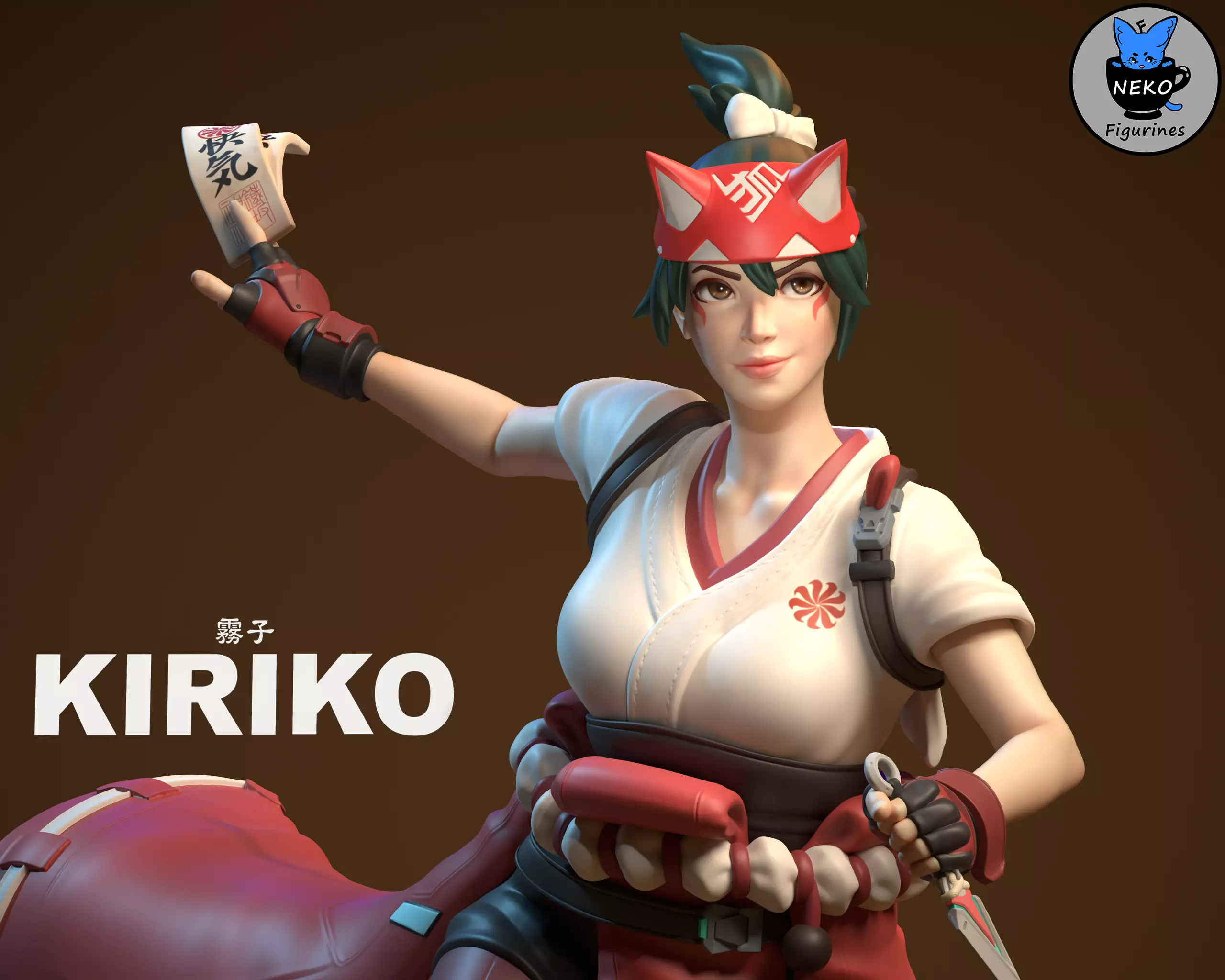 Kiriko OverWatch 2- STL Game Figurine for 3D Printing 3D print model