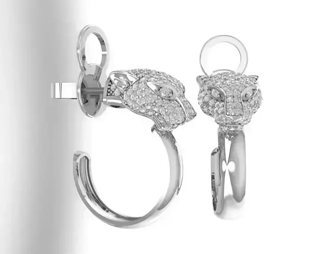 earing puma 3D print model