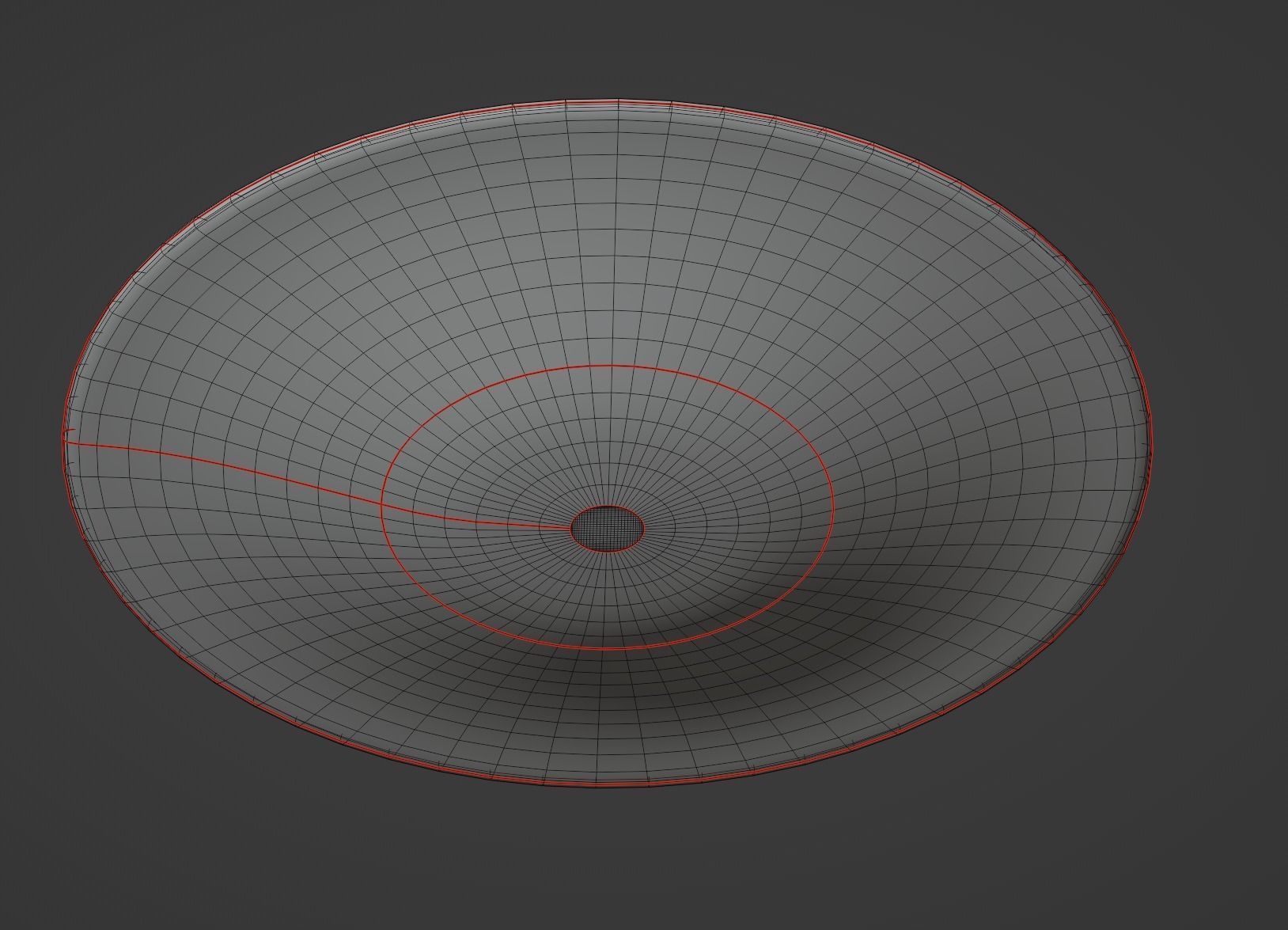 Alien UFO Low-poly 3D model_9