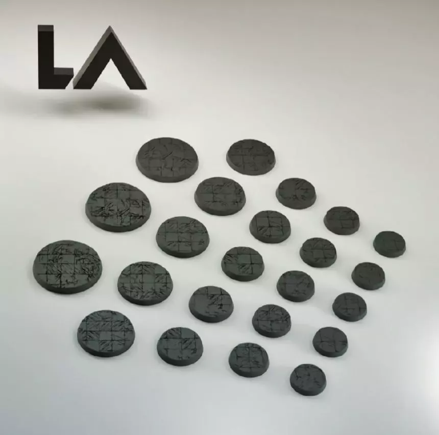 HD Base Set 5 - Cracked Marble 3D print model