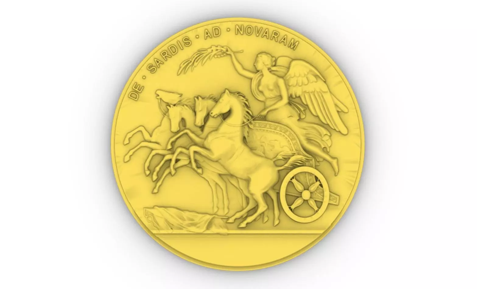 Chariot Athena CNC Engraving Design 3D print model_0