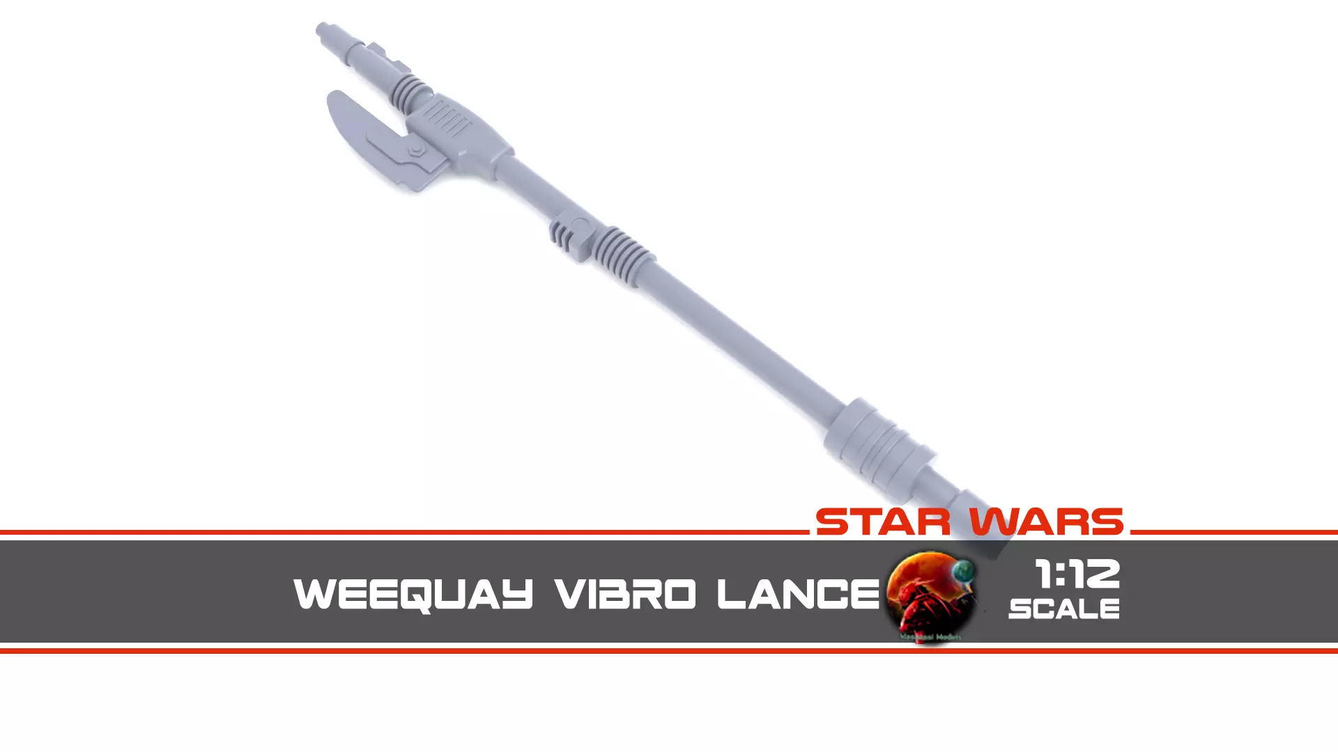 Vintage Weequay Vibro lance 1-12 Scale Blackseries Free 3D print model