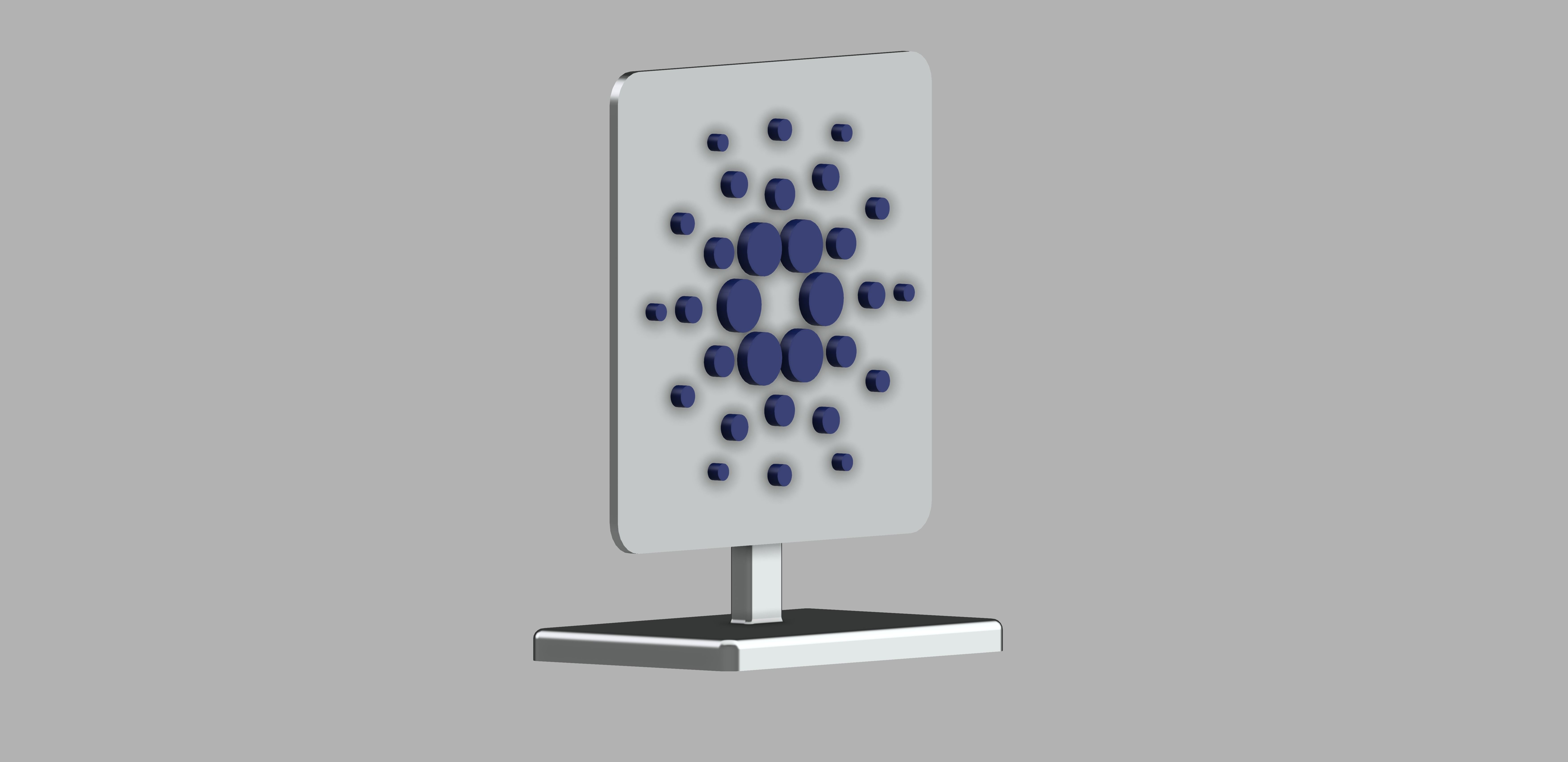 Cardano Logo Stand 3D print model_1