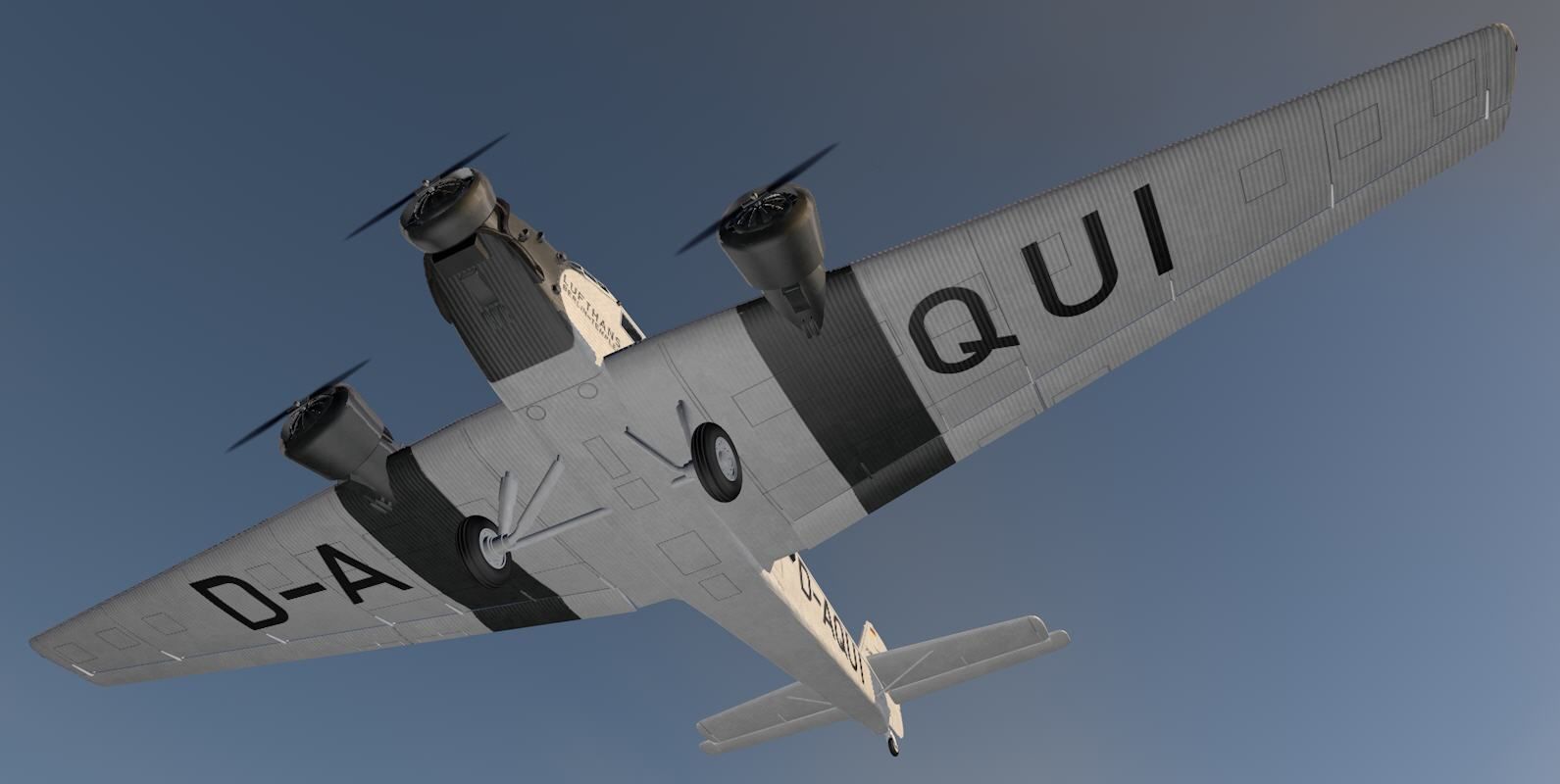 Junkers Ju-52 1m 3D model_11