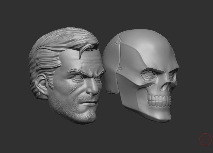 Black Mask - Headsculpt for Action Figures 3D print model_7