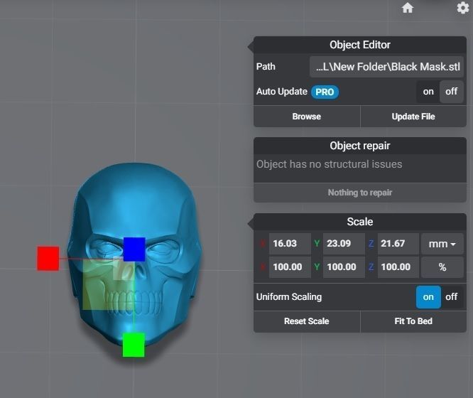 Black Mask - Headsculpt for Action Figures 3D print model_12