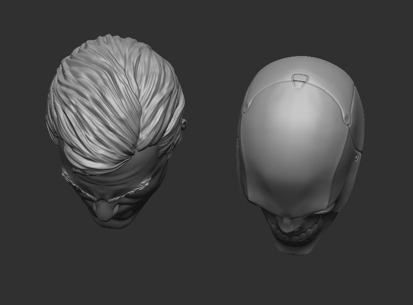 Black Mask - Headsculpt for Action Figures 3D print model_9