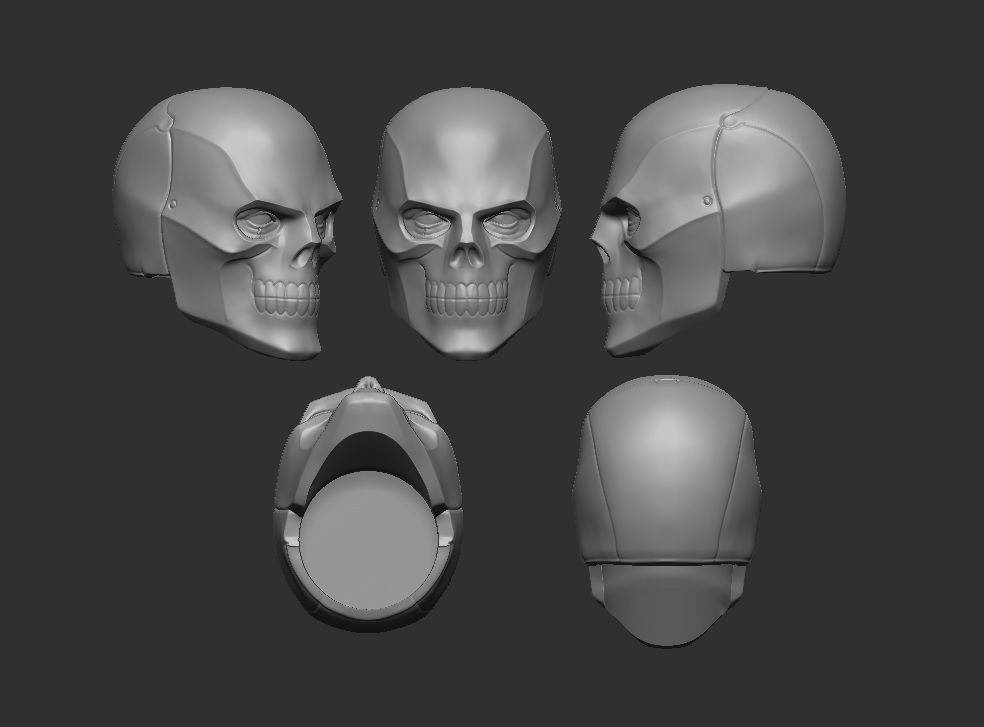 Black Mask - Headsculpt for Action Figures 3D print model_6