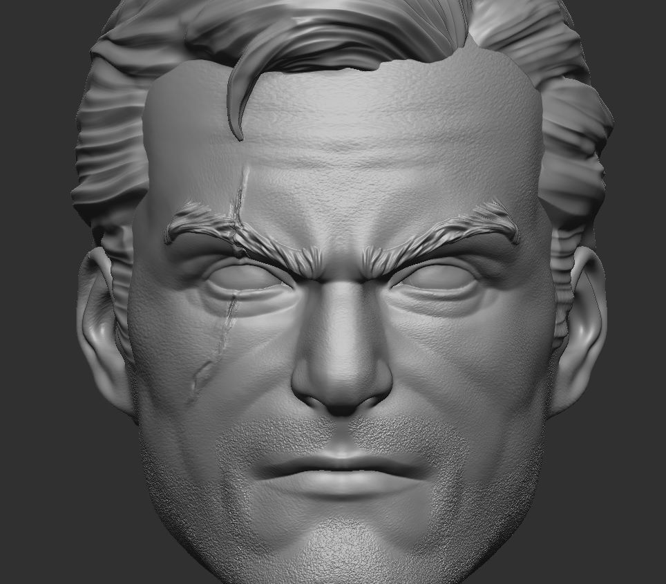 Black Mask - Headsculpt for Action Figures 3D print model_10