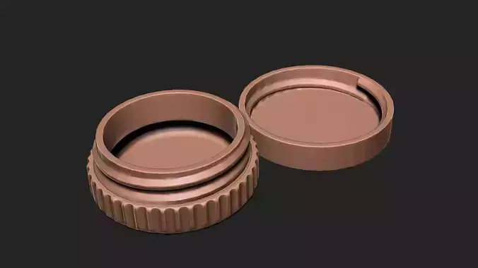 Round empty gift can jar 