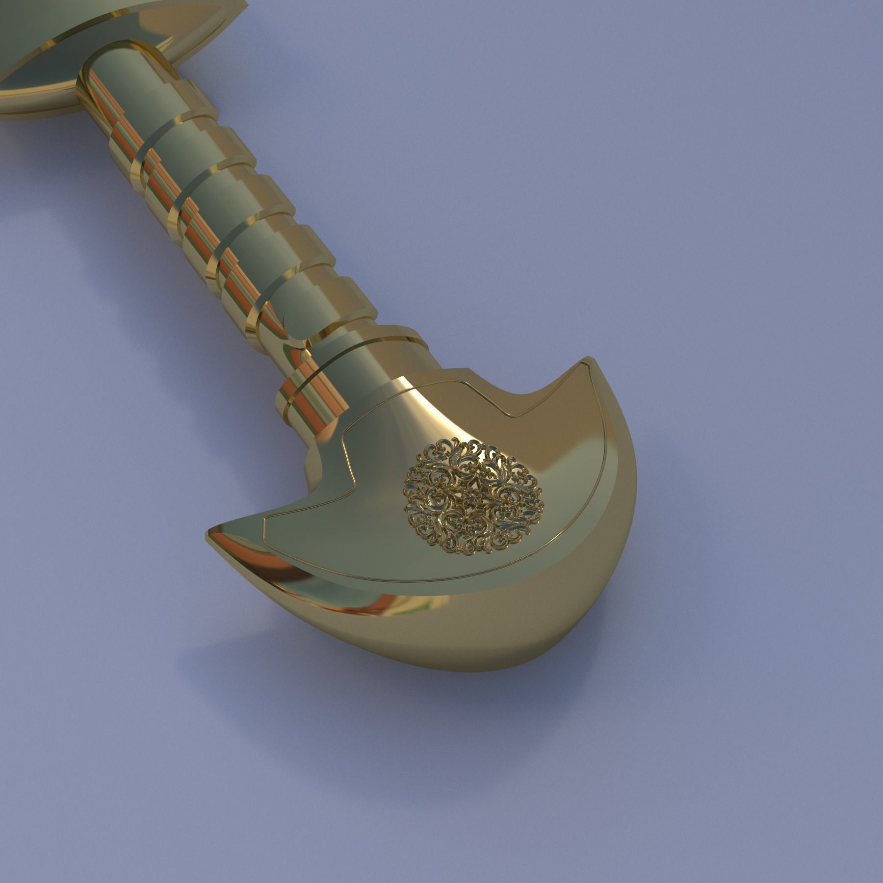 Ancient Bronze Age Sword for Print and Sand Casting 3D print model_11