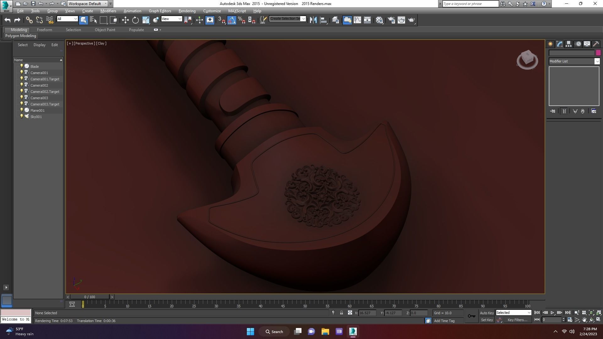 Ancient Bronze Age Sword for Print and Sand Casting 3D print model_4