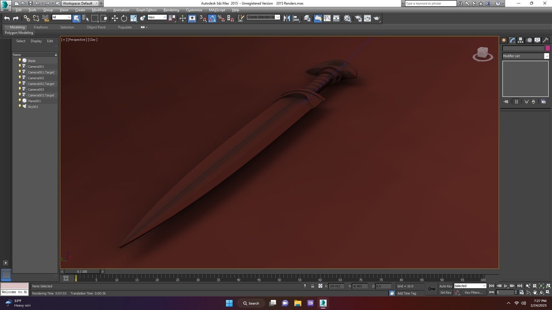 Ancient Bronze Age Sword for Print and Sand Casting 3D print model_2