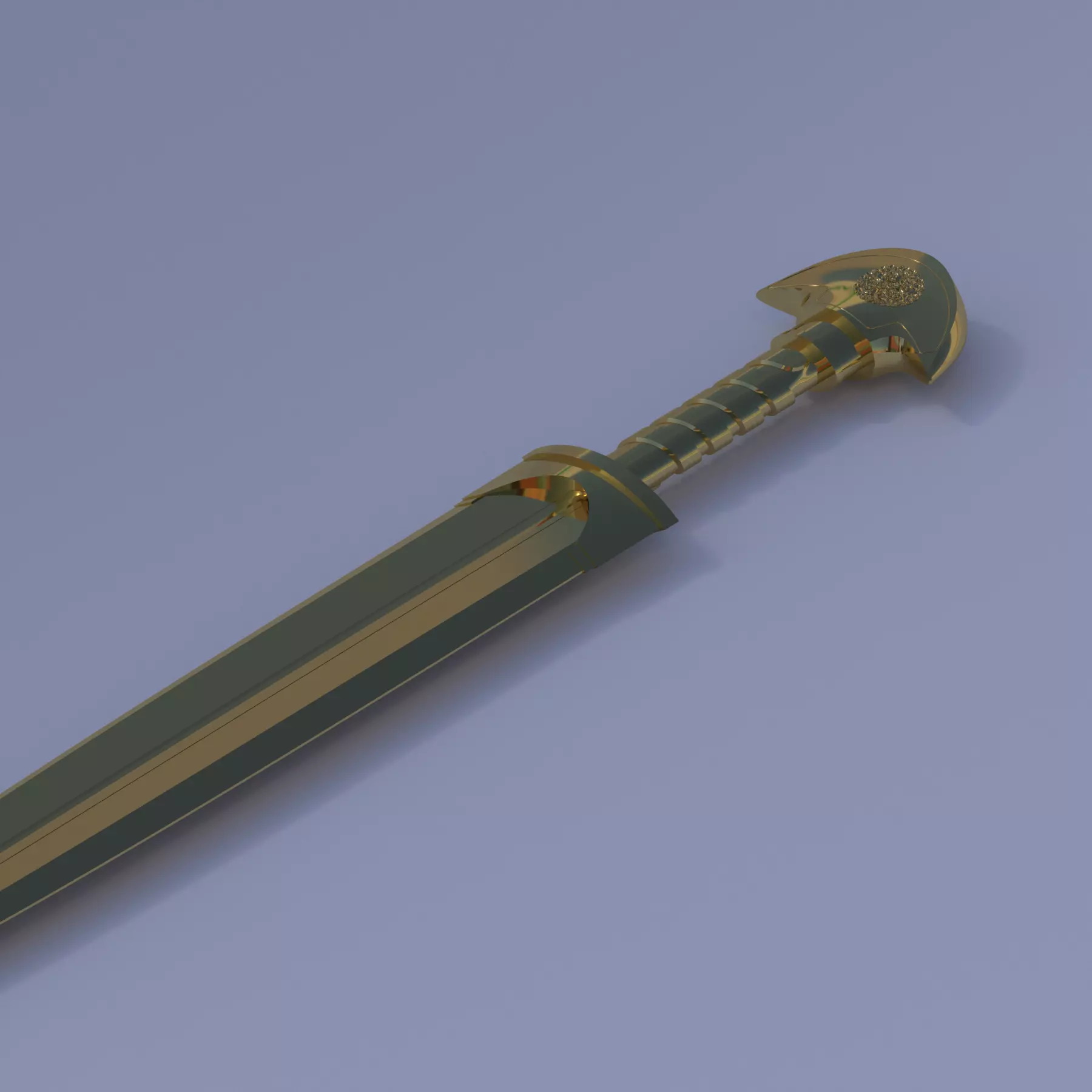 Ancient Bronze Age Sword for Print and Sand Casting 3D print model_0