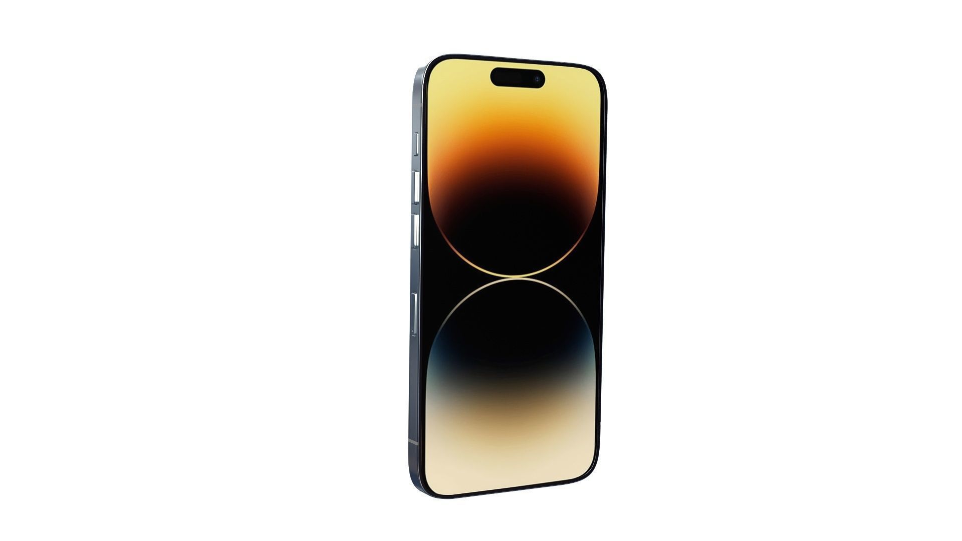 Apple Iphone 14 Pro Gold 3D model_1