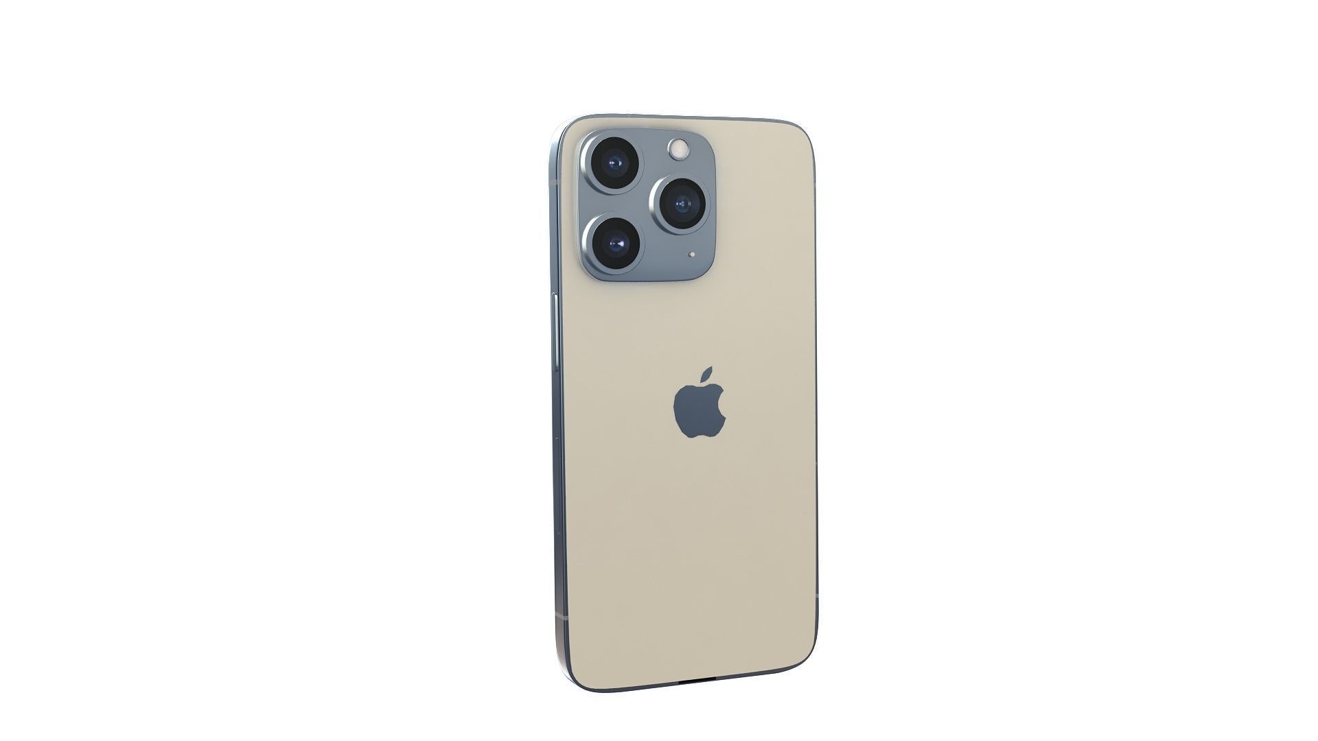 Apple Iphone 14 Pro Gold 3D model_2