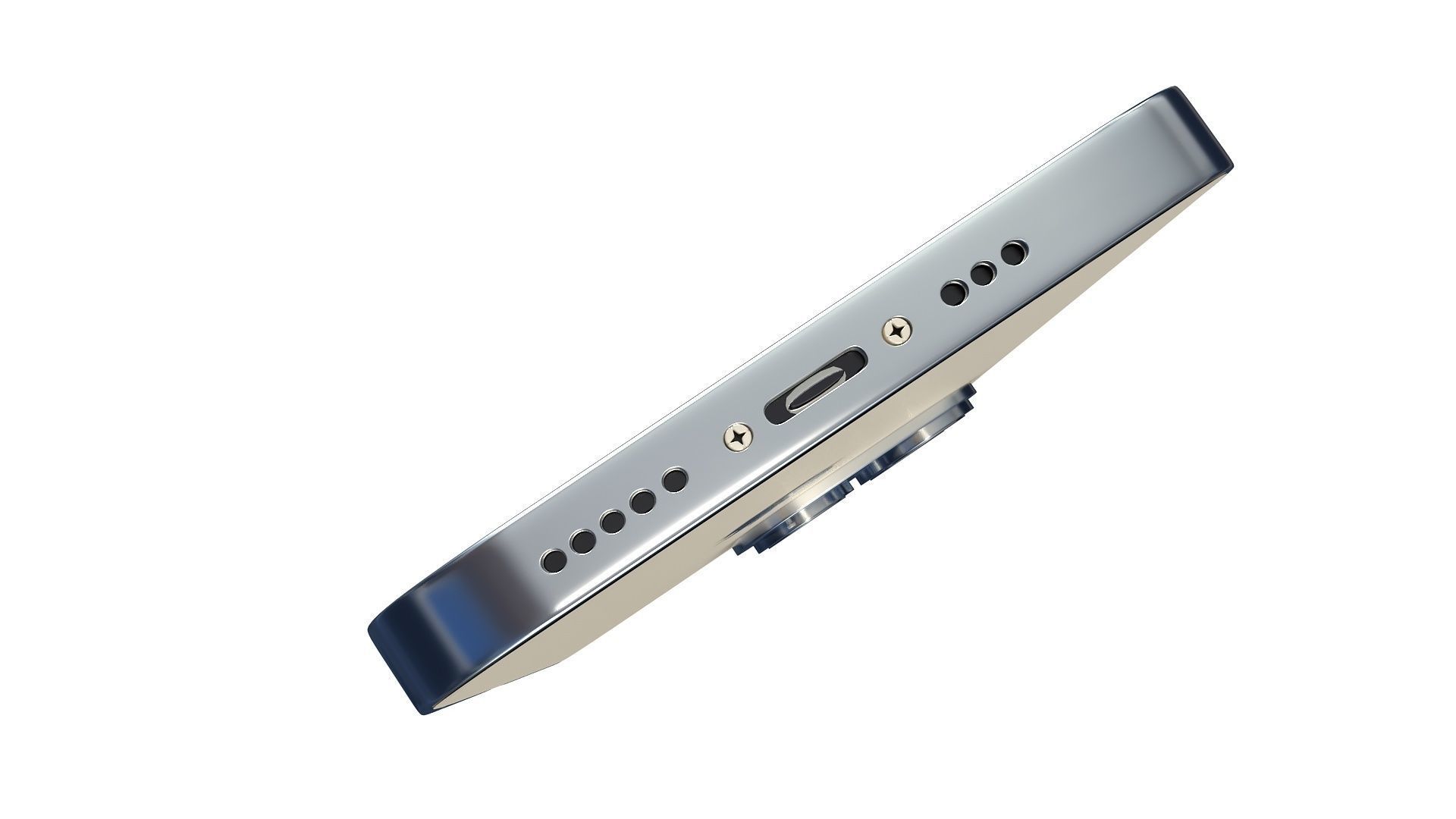 Apple Iphone 14 Pro Gold 3D model_4