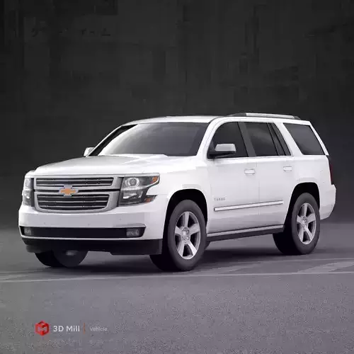 Chevrolet Tahoe 2015 Low-poly 3D model